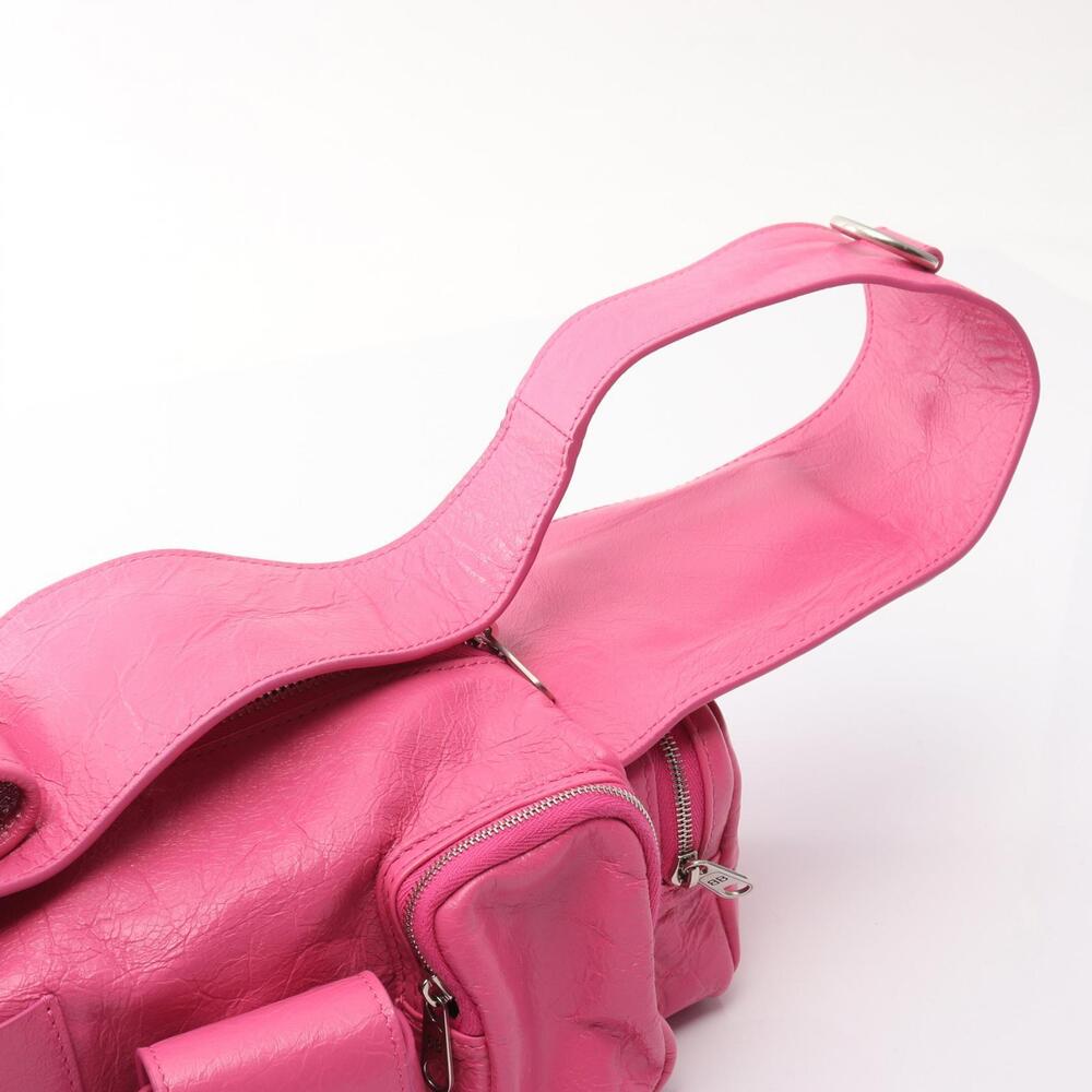 Balenciaga Super Busy Shoulder Bag Leather Pink - Picture 6 of 6